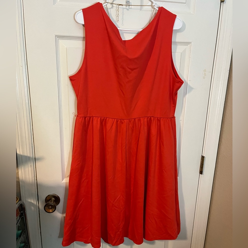 Old Navy Orange Dress Sz XL - Picture 4 of 6